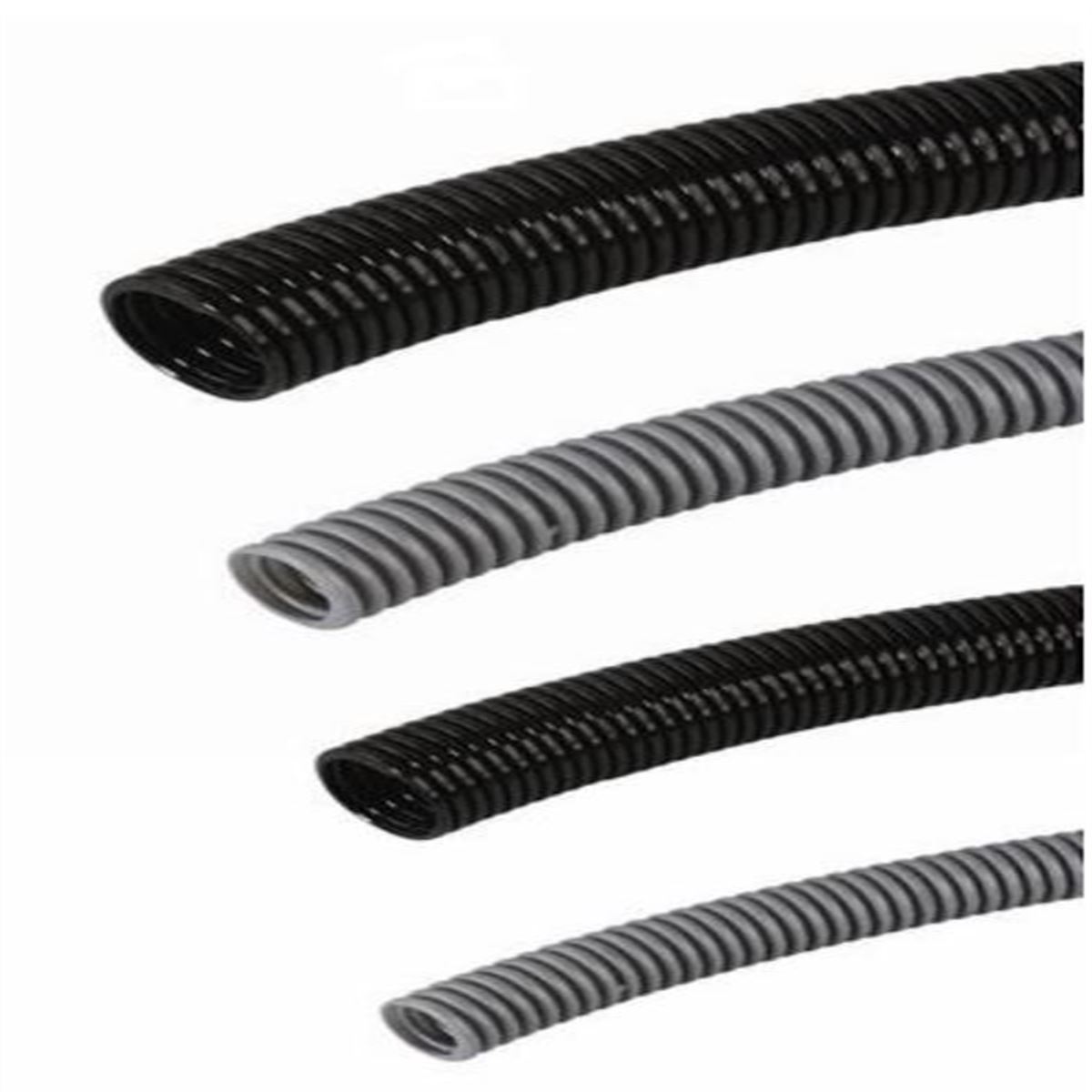 Ø36 POLYAMİD SPİRAL BORU(ALEV YAYMAYAN)(SİYAH) 1